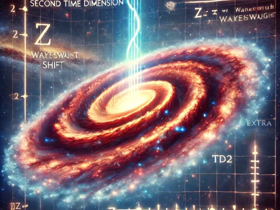 Could Redshift Be an Illusion? A Second Time Dimension and Angular Momentum in Cosmology