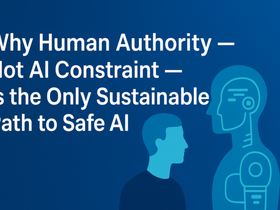Why Human Authority — Not AI Constraint — Is the Only Sustainable Path to Safe AI